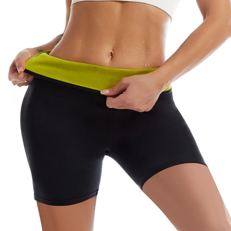 Fitness Shorts Women Sauna Pants Body Shaper Neoprene Weight Loss Slimming Pant Waist Trainer Shapewear Tummy Hot Sweat Leggings |