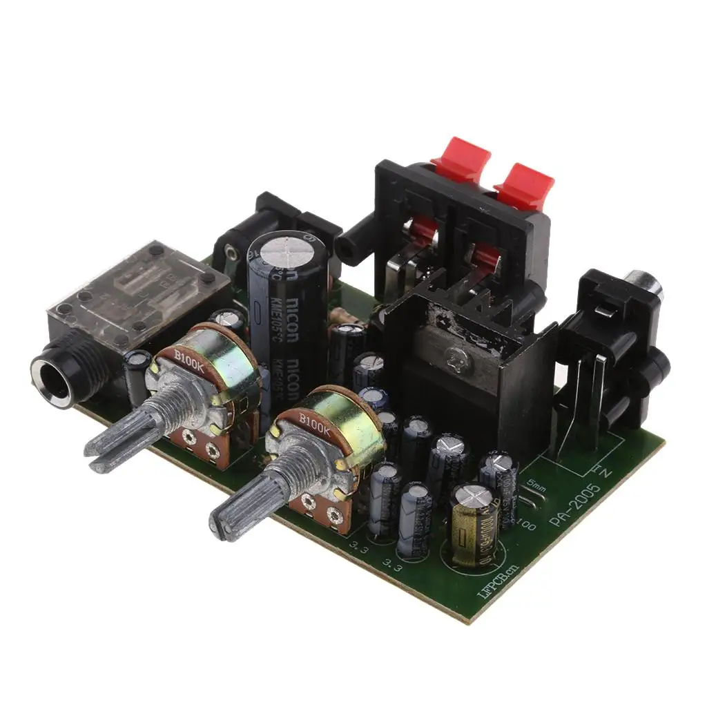 60 Вт TDA2005 DC 12 В 2-канальный цифровой аудио стереоусилитель плата