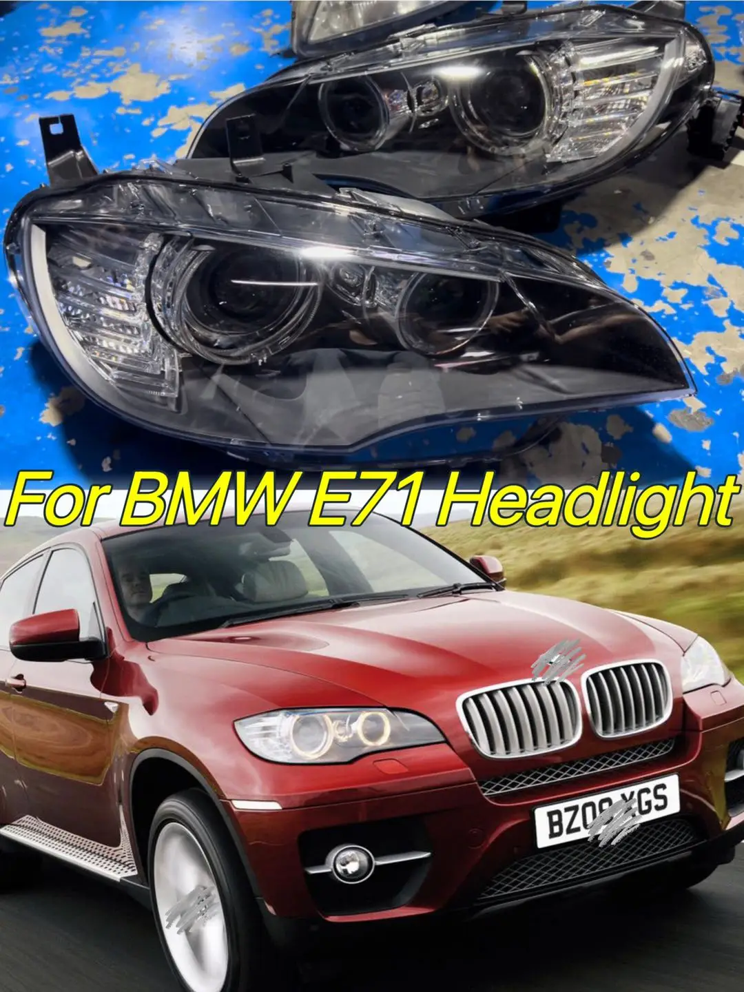 

Для BMW X6 50I ACTIVE HYBRID E71 ксеноновая фара в сборе 2009-2015