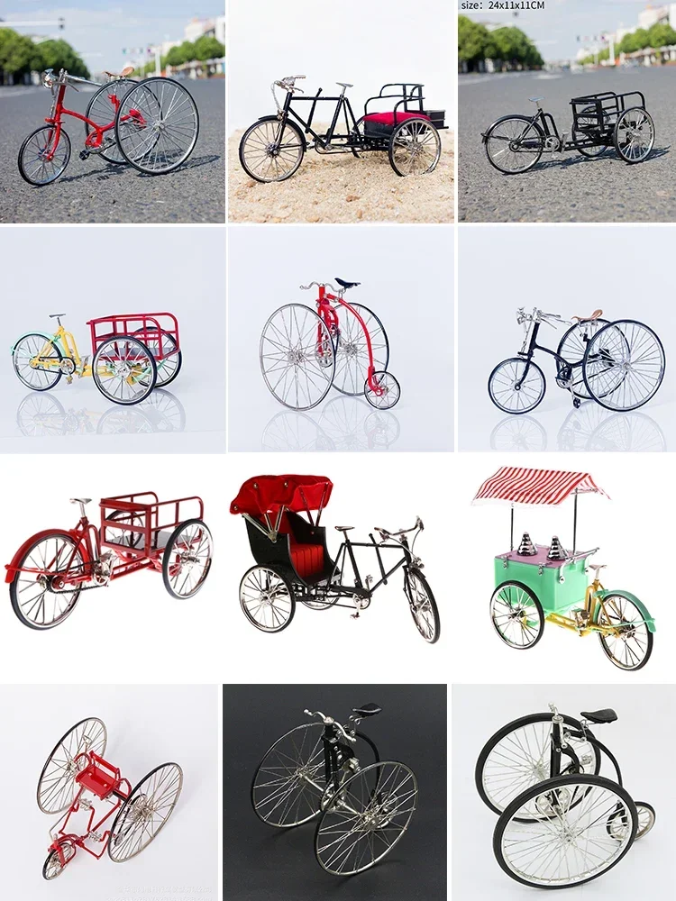 Модель велосипеда в масштабе 1:10 литой гоночный трехколесный велосипед из сплава