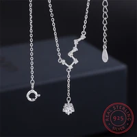 s999 sterling silver necklace big dipper necklace for women light luxury jewelry fashion clavicle chain for party gift