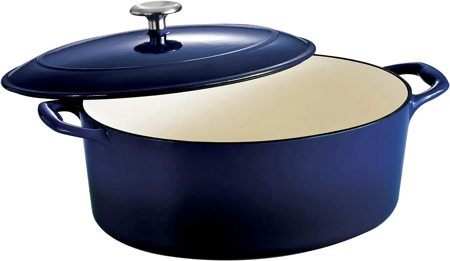 

Oval Dutch Oven Gourmet Enameled Cast Iron 7-Quart, Gradated Cobalt, 80131/078DS