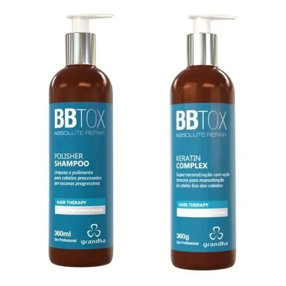 

Grandha BBTOX Profissional Keratin Complex 360G + Polisher Shampoo 360ml