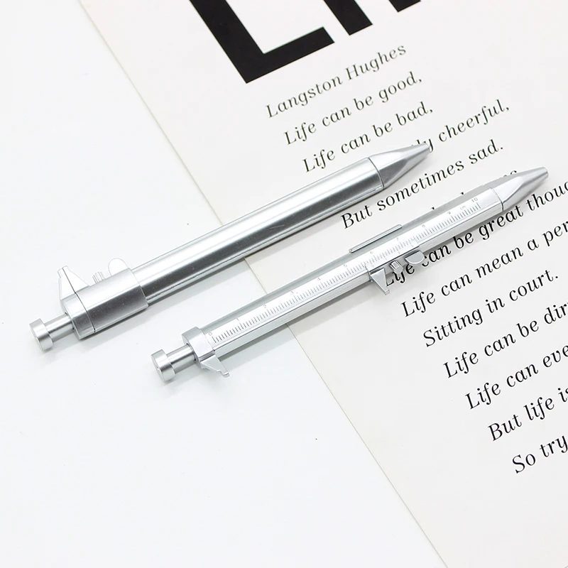 Ручка-штангенциркуль 0-100 мм шариковая ручка-штангенциркуль с нониусом для