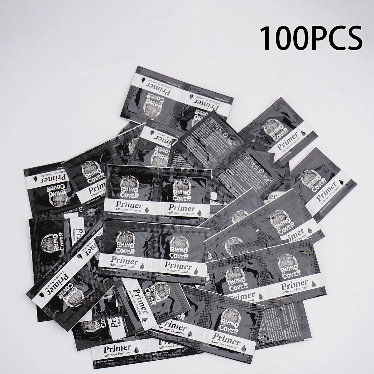 

4/100 шт. грунтовка для повышения адгезии, нетканые салфетки для двухсторонних усилителей клейкой ленты, увеличение адгезии