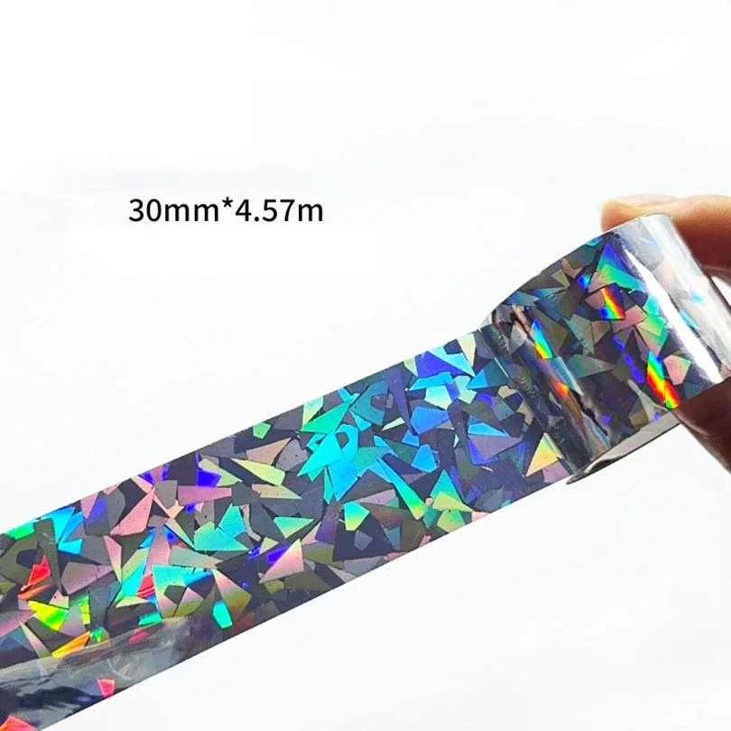 

Лазерная отражающая лента YOUQIWJ серебристого цвета