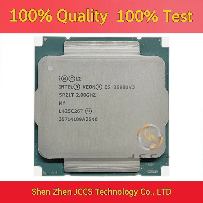 

Процессор Intel Xeon E5 2698B V3 SR21T, 2,0 ГГц, 16 ядер, 135 Вт, 40 Мб, разъем LGA 2011-3, процессор E5 2698BV3, б/у