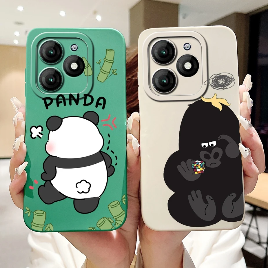 Чехол для Itel A70 чехол A665L Милый Забавный мультяшный Мягкая силиконовая задняя