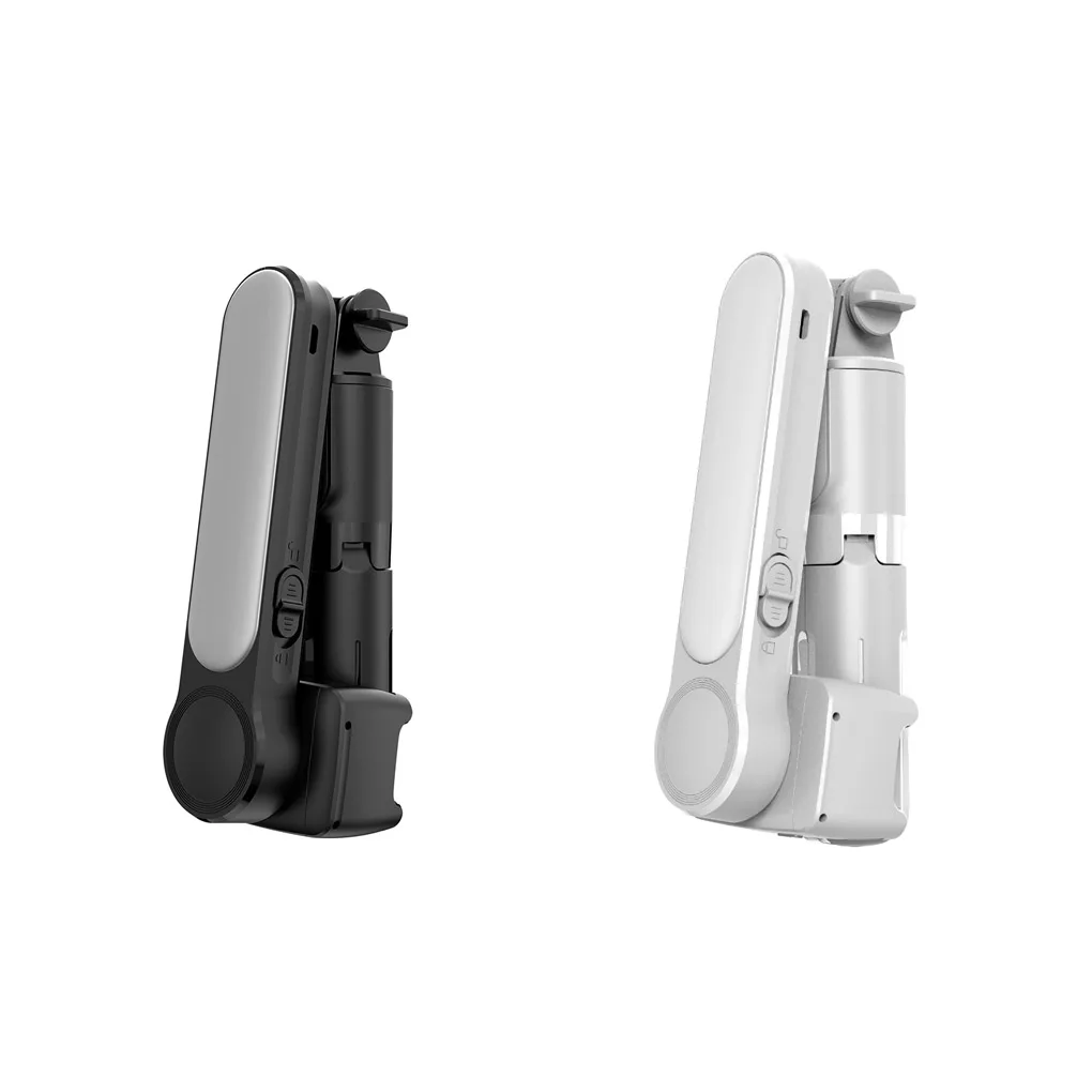 

L09 Wireless Bluetooth-compatible Handheld Gimbal Stabilizer Phone Selfie Stick tripod with fill light for IOS For Android