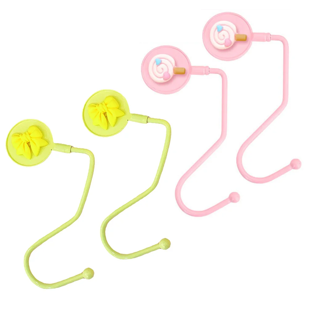 

4pcs Table Purse Hook Bag Holder HandHat Hooks Purse Bag Holder Hook