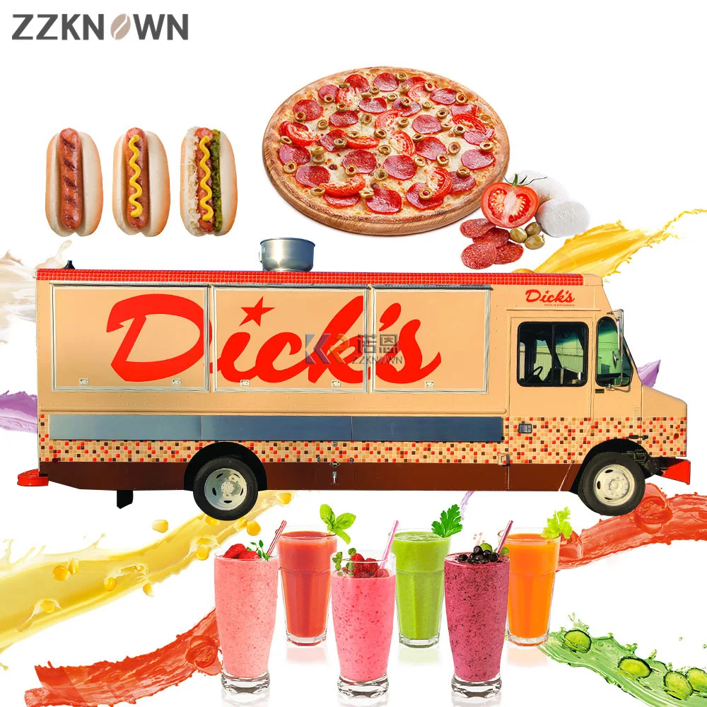 Mobile Fast Food Truck For Sale Ice Cream Classic Hot Dog Vending Cars Customized Retro Cart Trailer
