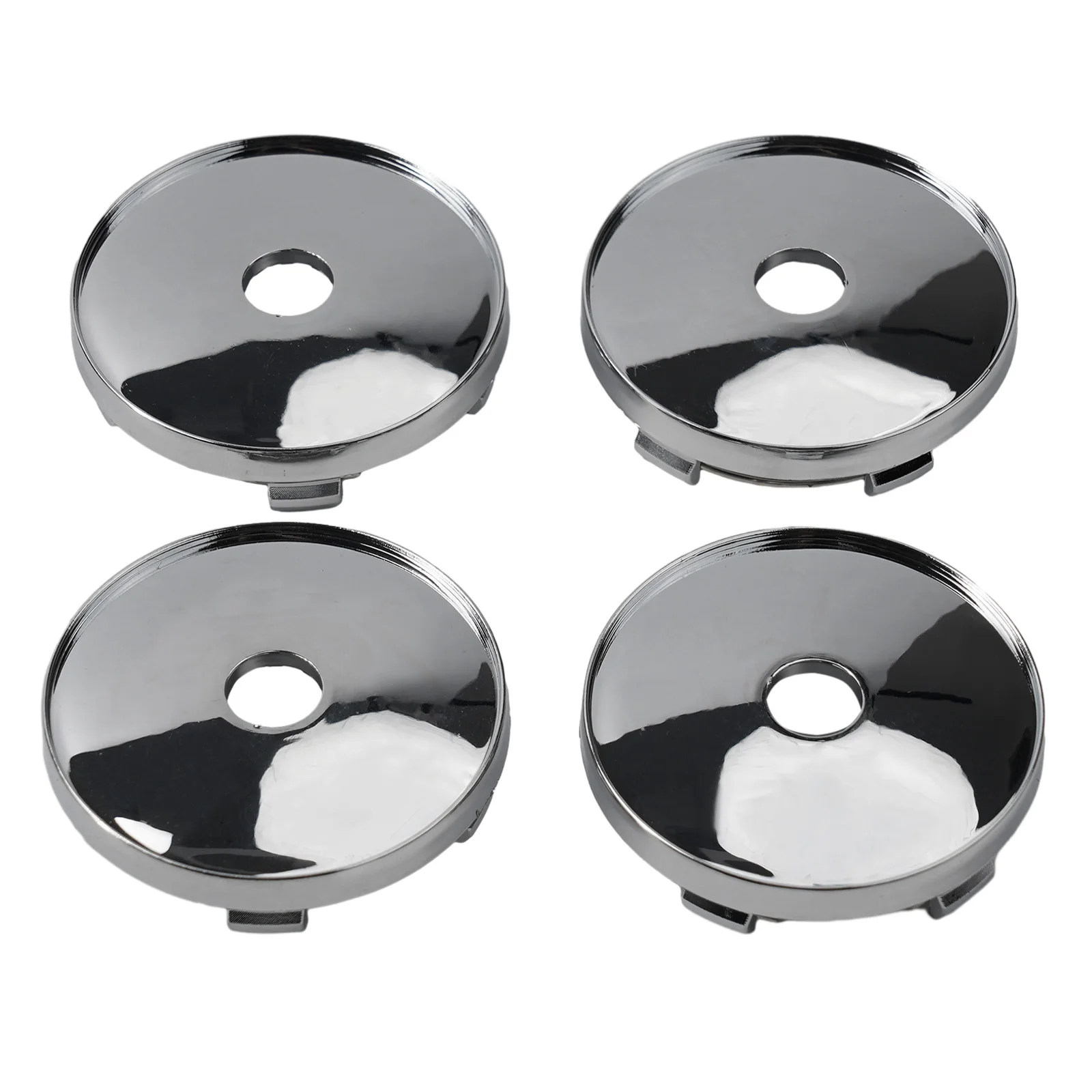 

4pcs 60mm-56mm Universal Silver Car Rims Alloy Wheel Center Hub Centre Cap Decor ABS Plastic Car Wheel Center Cap Accessories