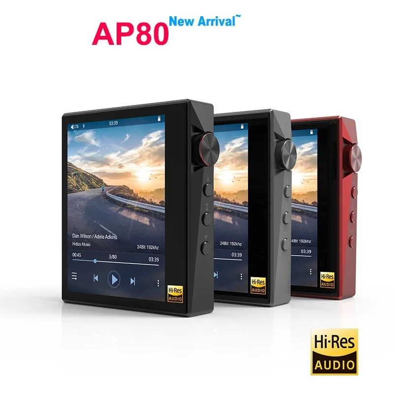 

Hidizs AP80 Hi-Res Bluetooth HIFI Music Portable Player MP3 ES9218P chip LDAC USB DAC DSD128 FM Radio HibyLink FLAC DAP