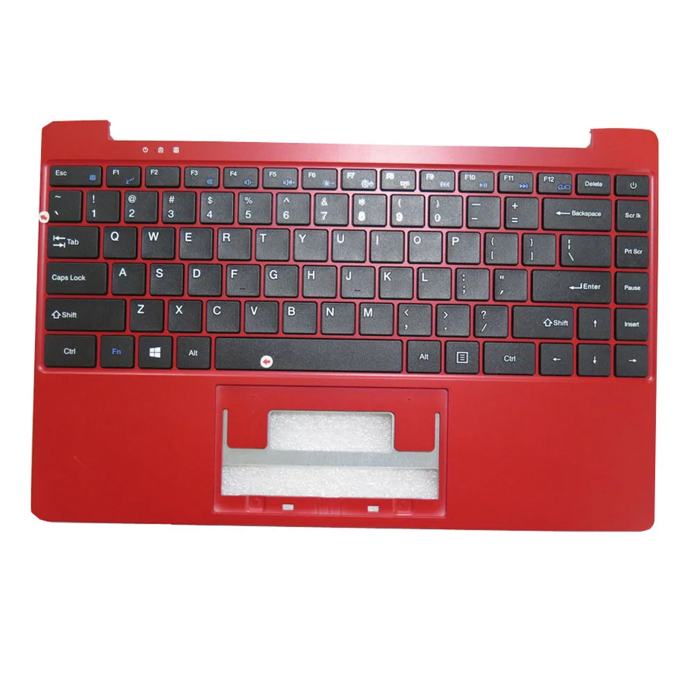 Черная серебристая золотисто-синяя подставка для рук и американская клавиатура