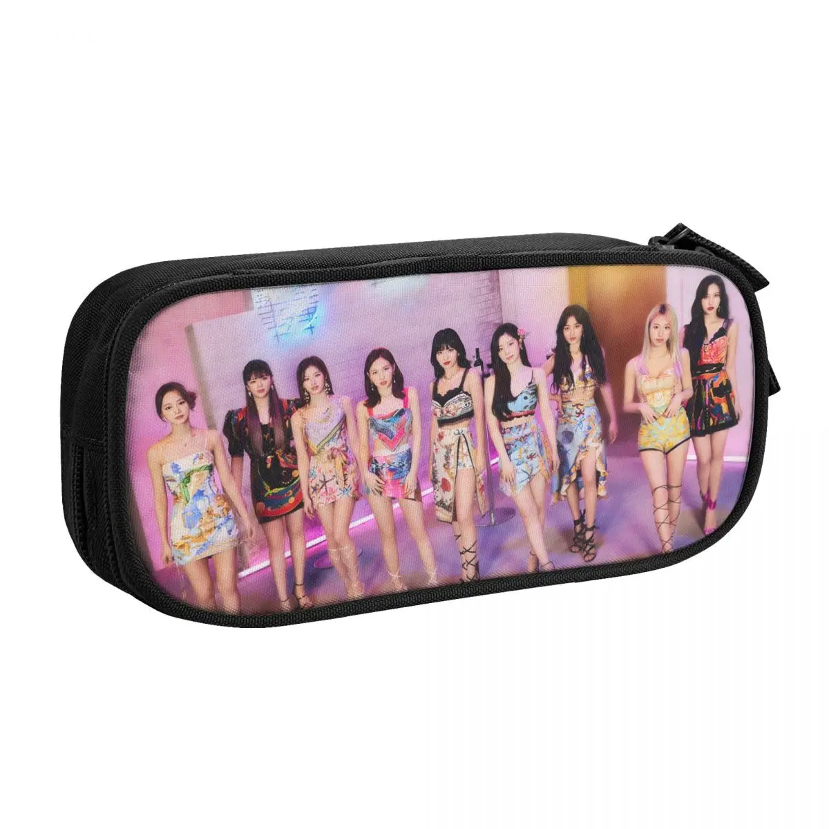 

2023 New Kpop TWICE Girl Group Pencil Pen Case Stationery Bag Pouch Holder Box Organizer for Teens Girls Adults Student