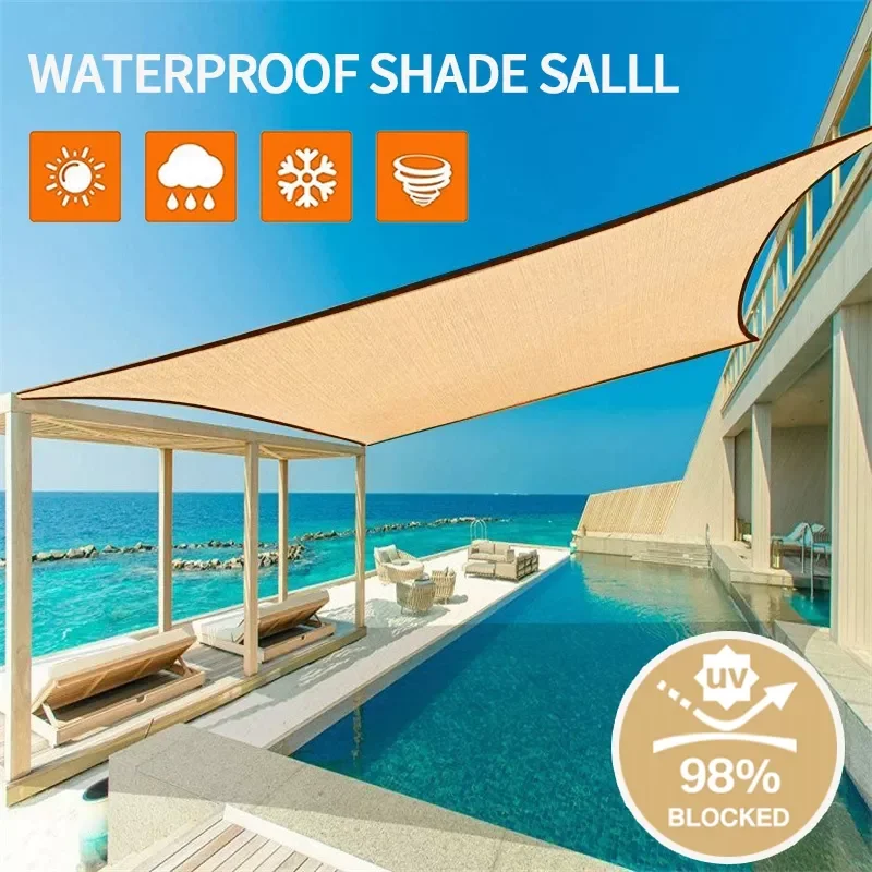 

Waterproof Sun Shelter Sunshade Protection UV Shade Sail Awning Camping Shade Cloth for Summer Outdoor Canopy Garden Patio