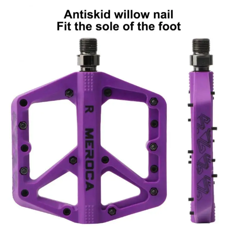 

MEROCA 3 Bearings Bicycle Pedals Ultralight Anti-slip CNC BMX MTB Road Bike Pedal Cycling Sealed Bearing MTB Road Bike Pedals