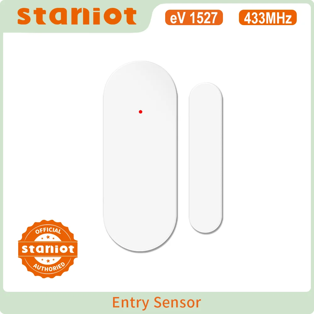 Staniot Tuya 433Mhz Home Alarm System Automatic Sensor Smart Wireless Door and Window Detectors Door opening/closing code