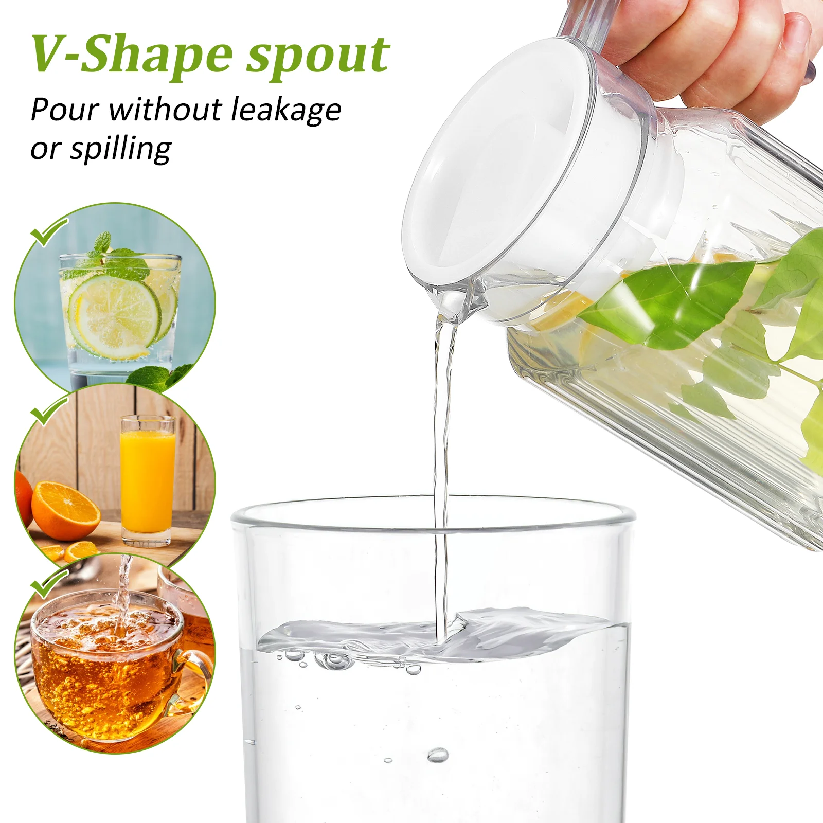 2-шт горшок-кувшин для питья чайник пластиковая бутылка воды домашнее охлаждение