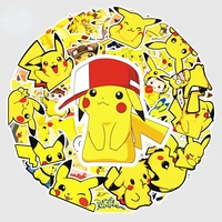 54 pokemon pikachu anime stickers personalized diy skateboard water cup decoration luggage stickers waterproof children gift