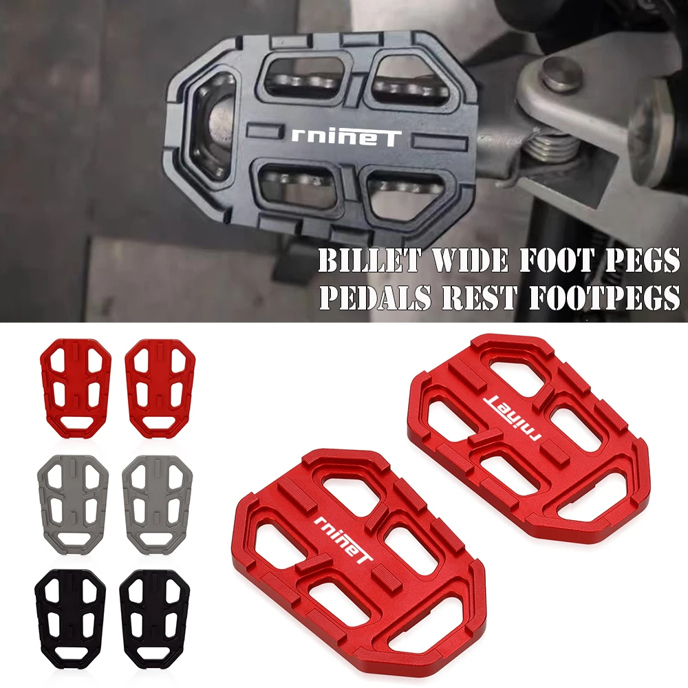 

Motorcycles Billet Wide Foot Pegs Pedals Rest Footpegs For BMW R1200GS LC G310R G310GS F750GS F850GS R NINE T RNINET R9T S1000XR