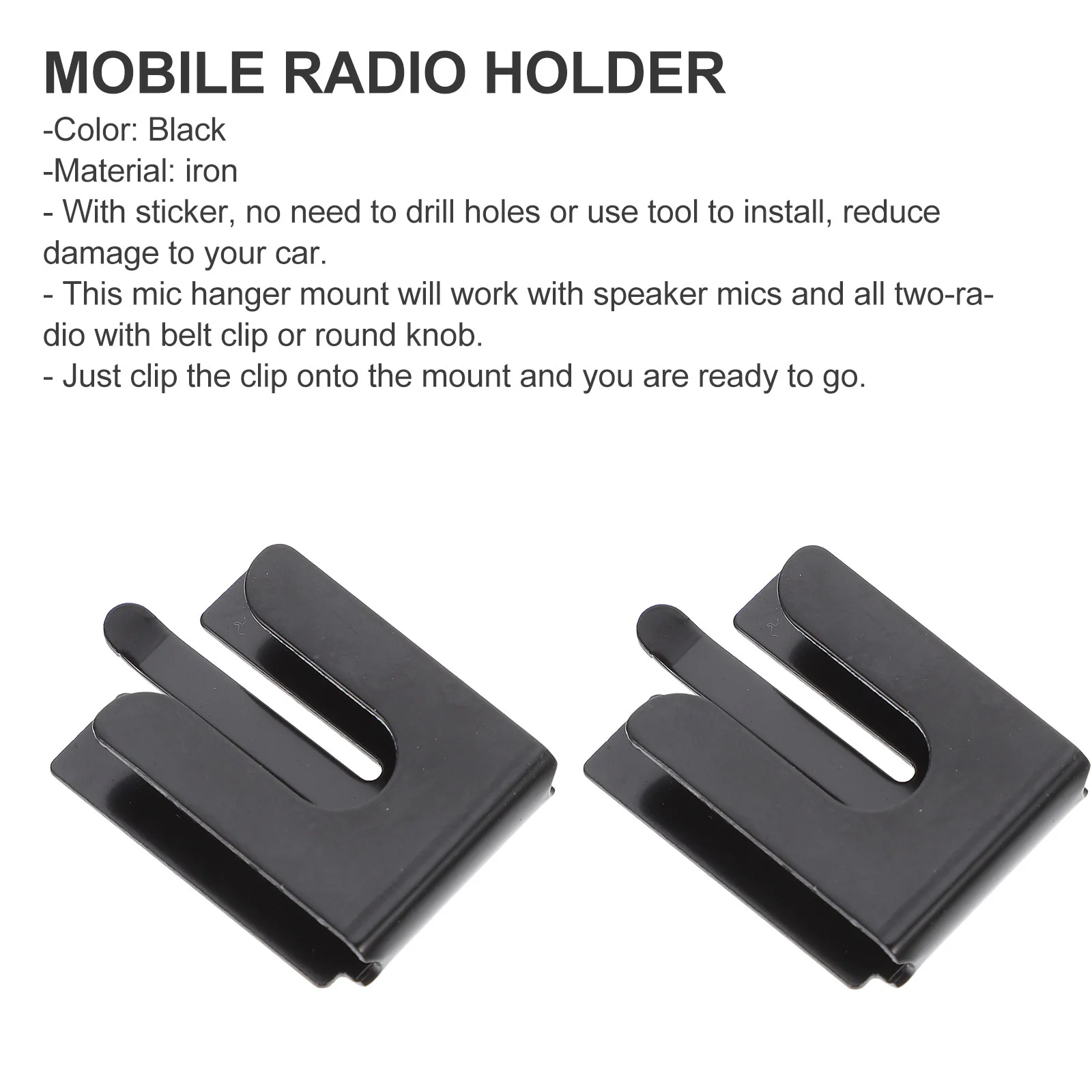 Holder Clip Mic Microphone Ham Mobile Metal Up Hanger Mount Hook Hand Handheld