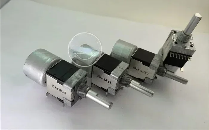 Потенциометр двойного двигателя DELTA M1610G 20KAX2 10KBX2 100KBX2 ручка 25MMF-1