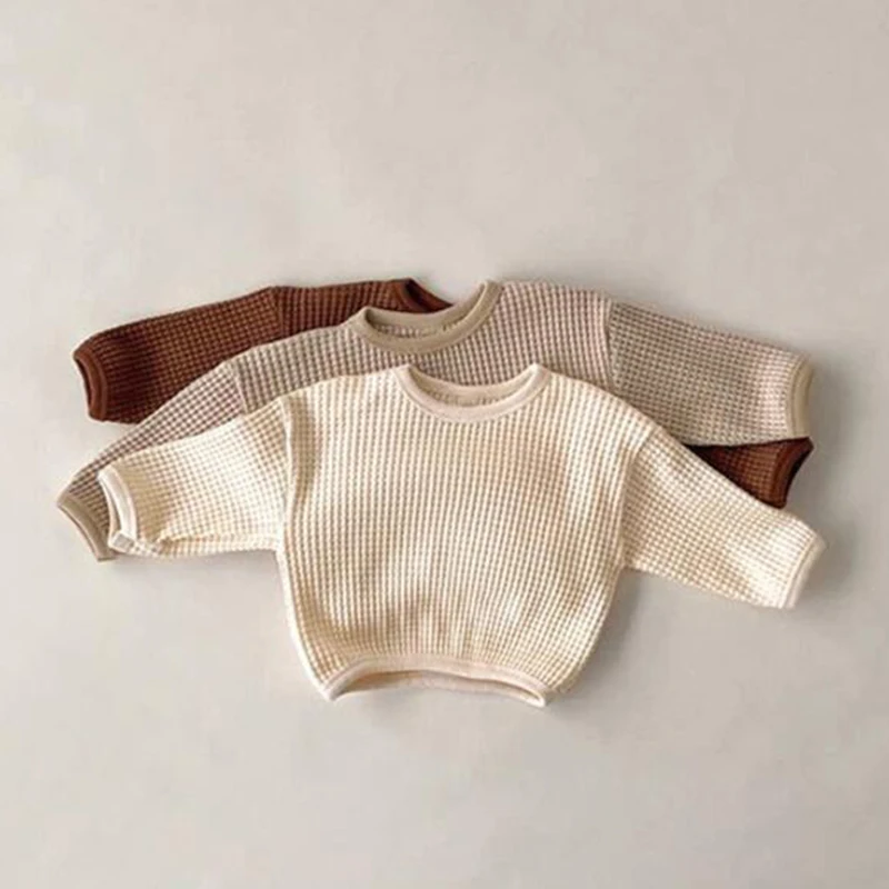 

Infant Kids Baby Boys Girls T-shirt Spring Autumn Casual Kids Baby Boys Girls Long Sleeve Grid Children Clothes T-shirt