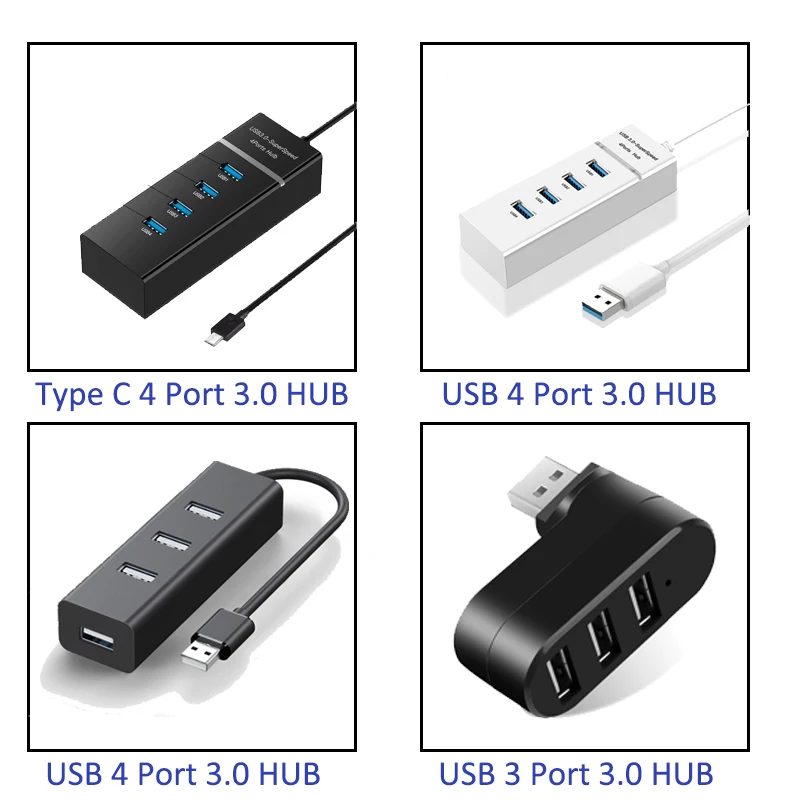Концентратор USB 3 0 Тип C 4 порта 2 мульти-разветвитель расширитель для MacBook Air Lenovo