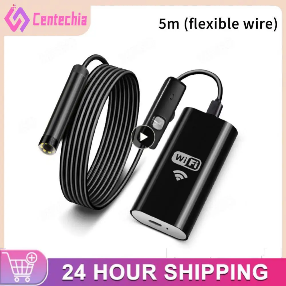 

1PCS WiFi Endoscope Camera Mini Waterproof Inspection Snake Camera Borescope USB for Cars Wireless for & Android