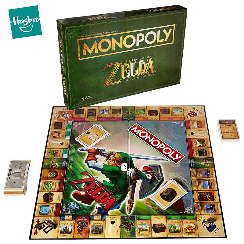 Original Hasbro Monopoly Board Game Legend of Zelda Collector Edition Smart Family Table Games for Kids Adult Toys Children Gift