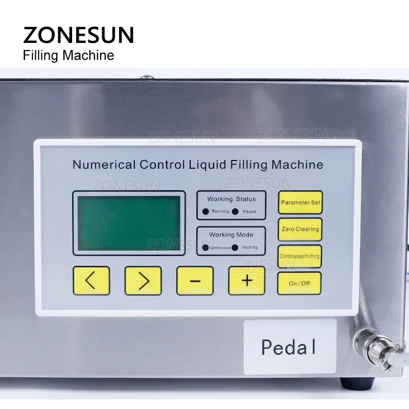 ZONESUN Полуавтоматический жидкий мембранный насос Наполнитель для бутылок с водой