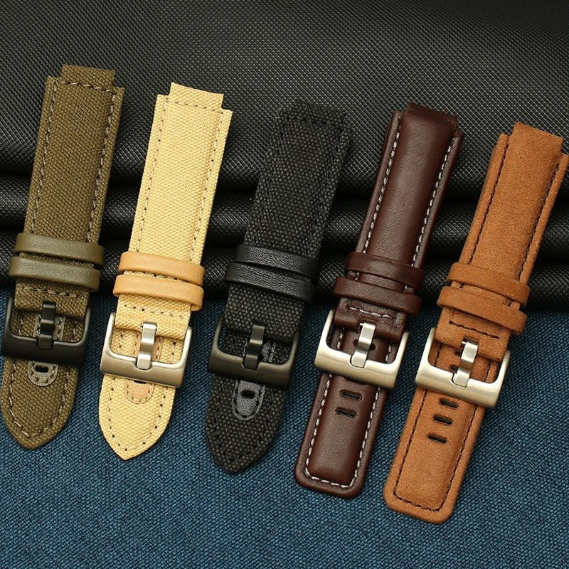 Матовый кожаный ремешок для часов TIMEX дыхательный компас серии IQ T2N720 T2N721 T2N739
