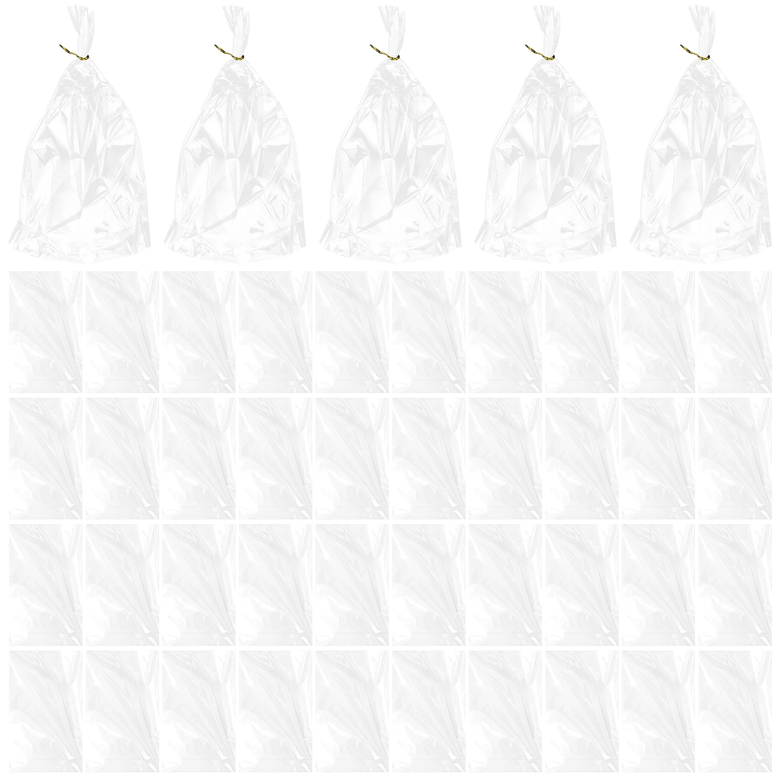 

100Pcs Storage Bags Multi-use Storage Bags Packing Bags Clear Storage Bags for Business