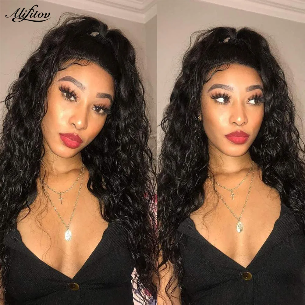 

ALIFITOV 12A Grade Lace Front Human Hair Wig With Baby Hair 13x4 Laced Frontal Remy Virgin Human Hair Wigs Pre-plucked