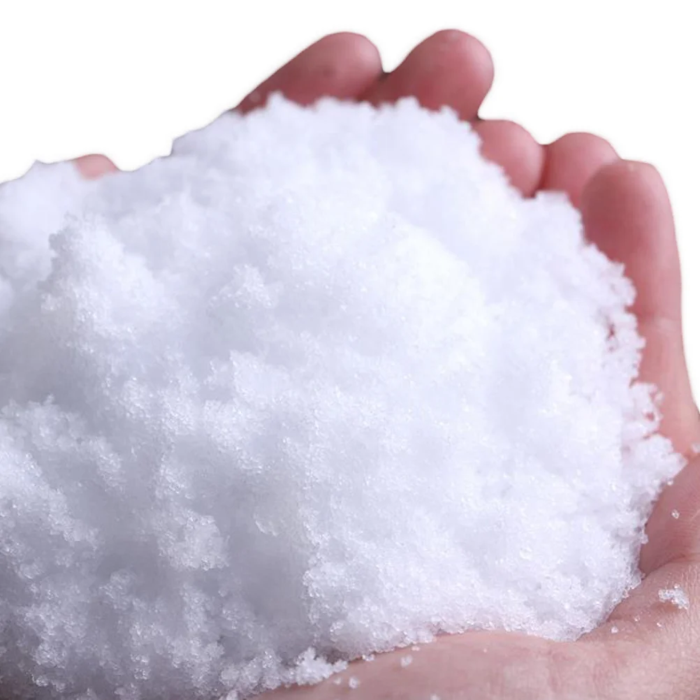 

Artificial Snow Powder Snow Sensory Holiday Snow for DIY Cloud Photography Christmas Home Decor 500g ( White ) Supplies