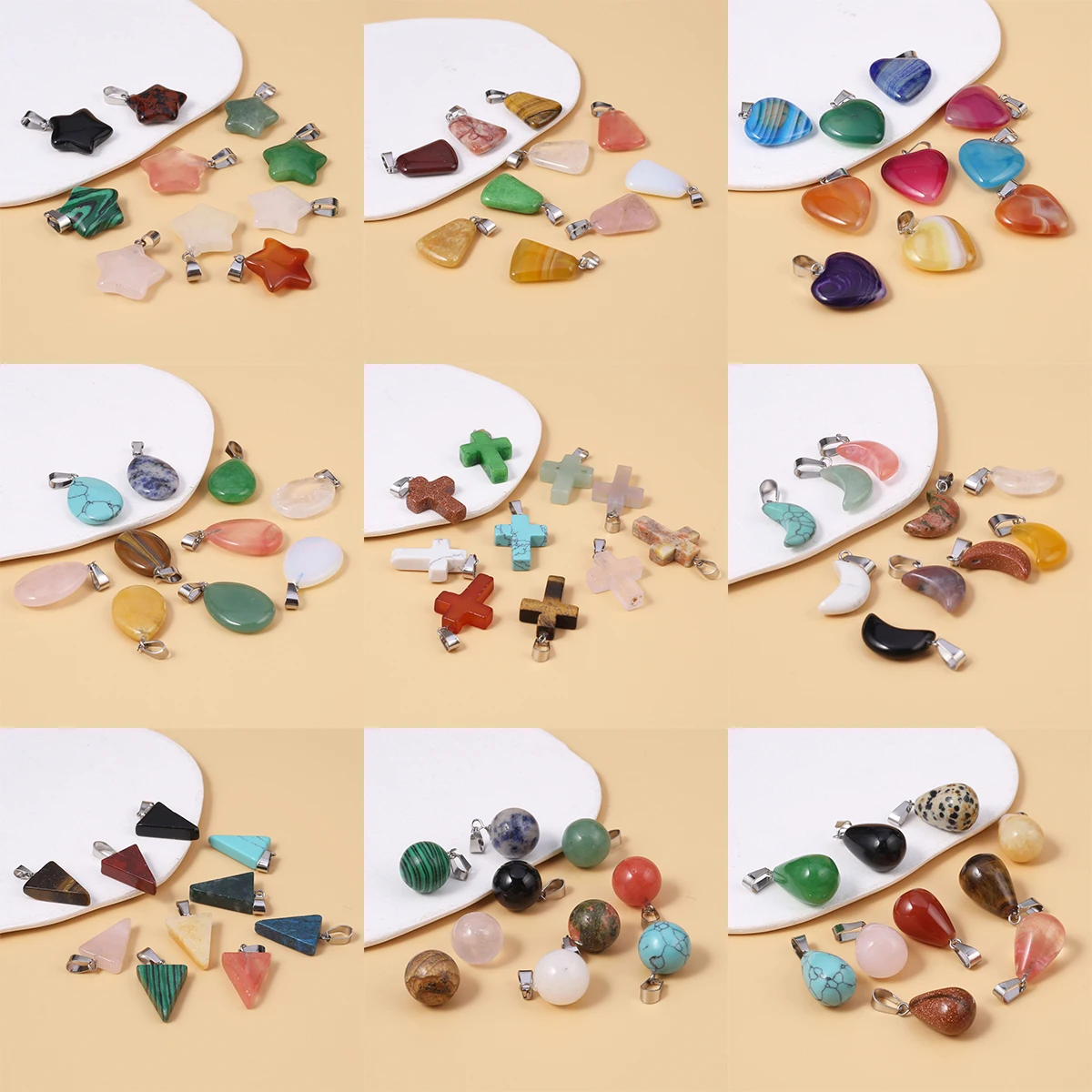 Комплект Из 5 Женских Ювелирных Изделий С Подвеской В Виде Креста Натурального