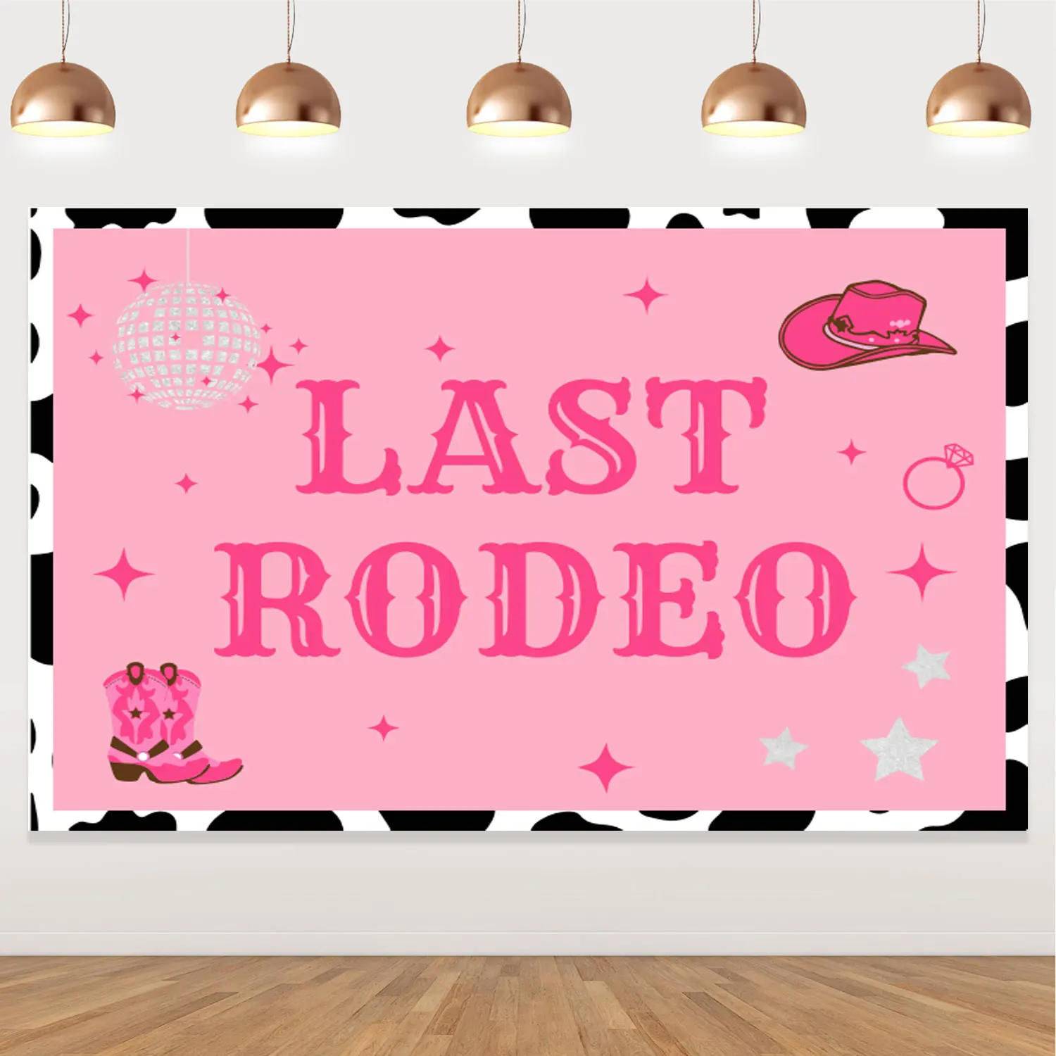 

Last Rodeo Cowgirl Theme Backdrop Bachelorette Decorations for Girls Western Cowgirl Background Bridal Shower Hen Party Supplies