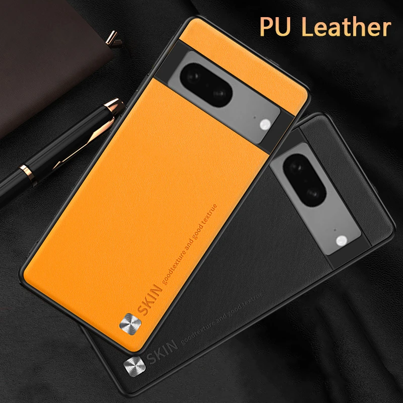 

For Google Pixel 7 Pro Case Leather Silicone Shockproof Phone Case For Piel 7a Pixel7 Pixel7Pro 5G Camera Protective Back Cover