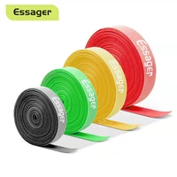 essager 0 5m 5m usb cable winder cable organizer ties earphone holder mouse cord management cable protection for iphone xiaomi
