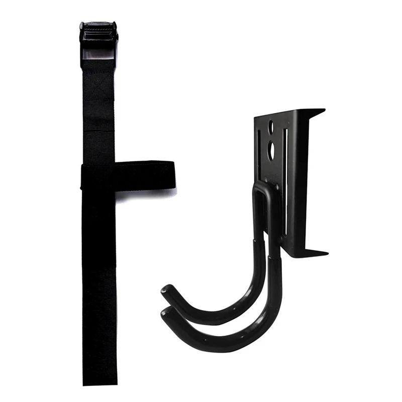 

Multifunctional Tree Tying Camping Shelf Hooks Black Double Hook Holder Tool Hanger