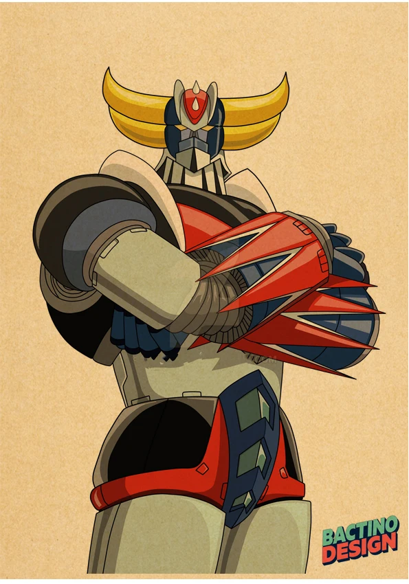 

Плакат Goldorak на крафтовой бумаге