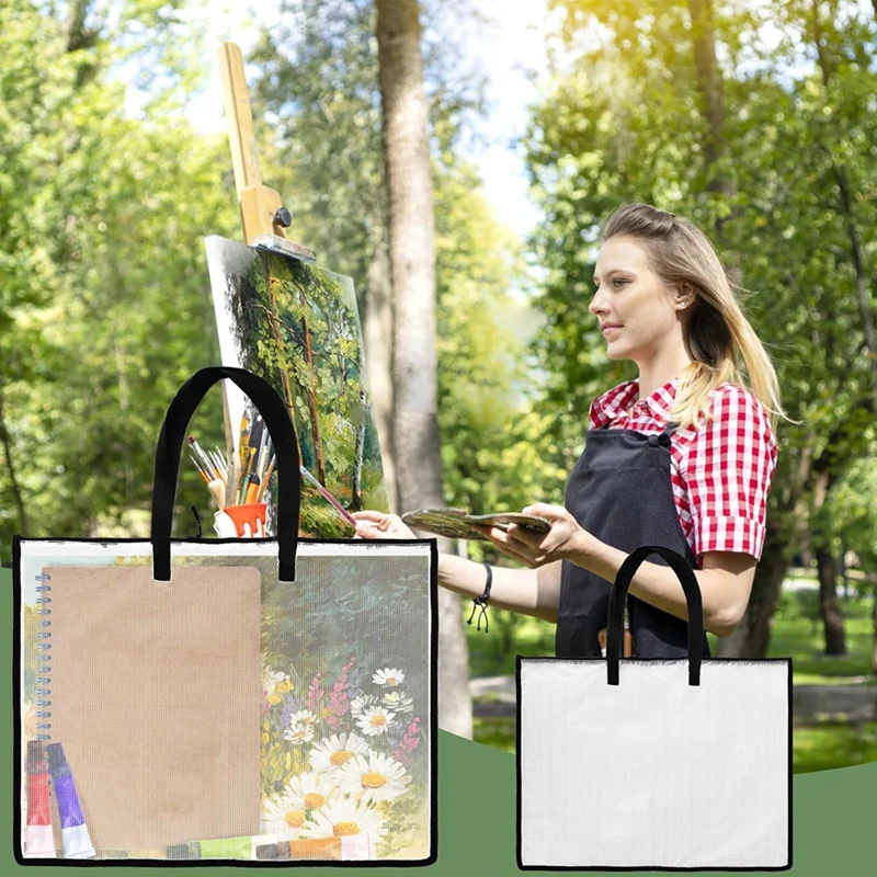 19X25 художественные портфолио прозрачная папка-портфолио для произведений