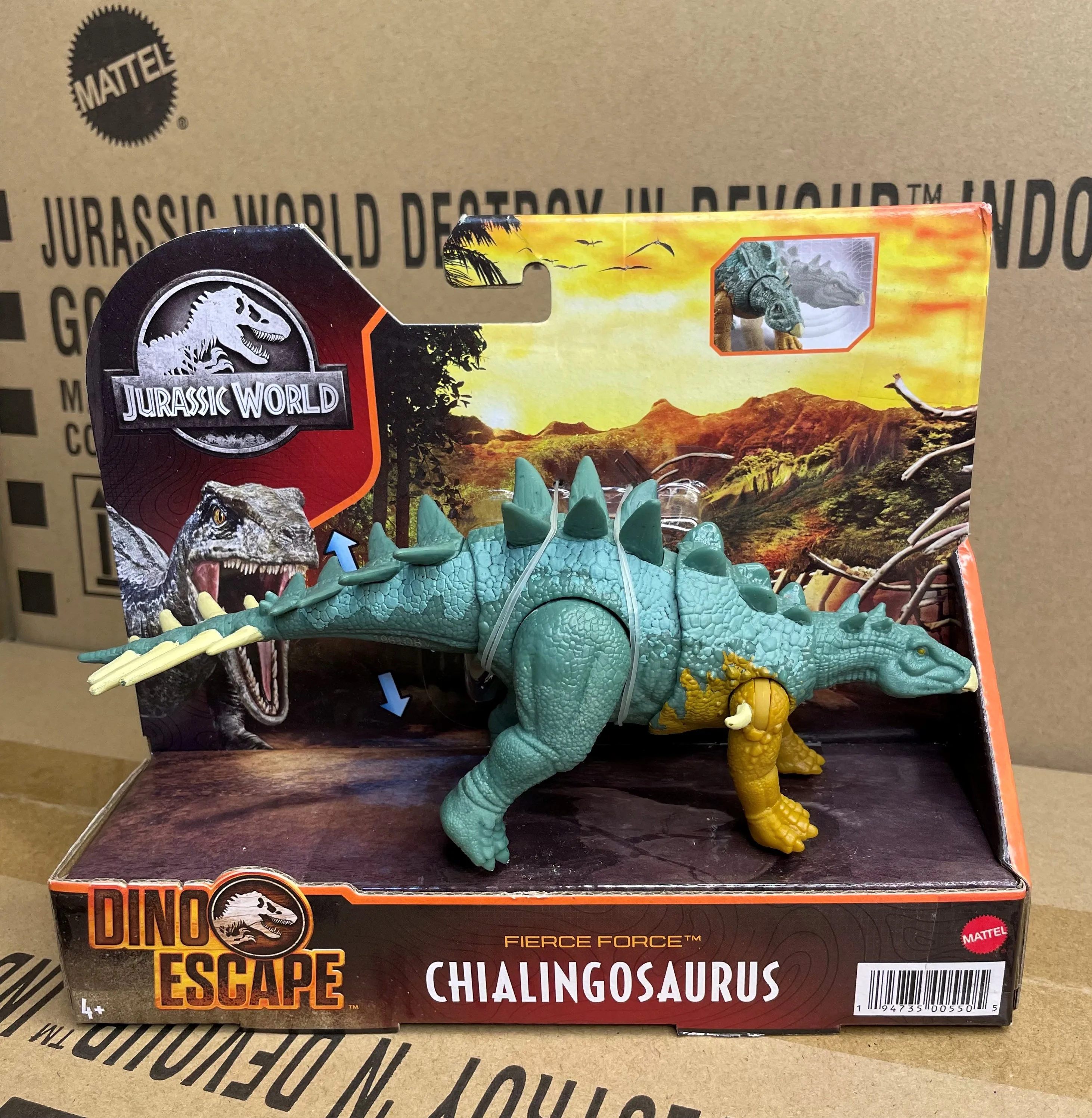 

Mattel Jurassic World Fierce Force Chialingosaurus Dinosaur Action Figure Movable Joints, Sculpting & Strike Feature GWN31 HBY69