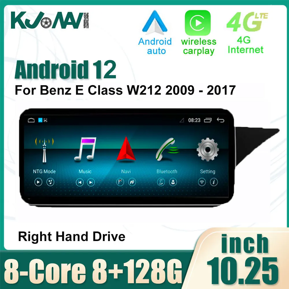 

RHD Android 12 Touch Sceen для Benz E W212 2009-2017, автомобильные аксессуары, мультимедийные автомобильные мониторы Carplay, радио плеер