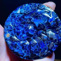 natural blue pietersite fox pendant round 57 35 2mm cat eye women men blue pietersite necklace namibia necklace jewelry aaaaaa