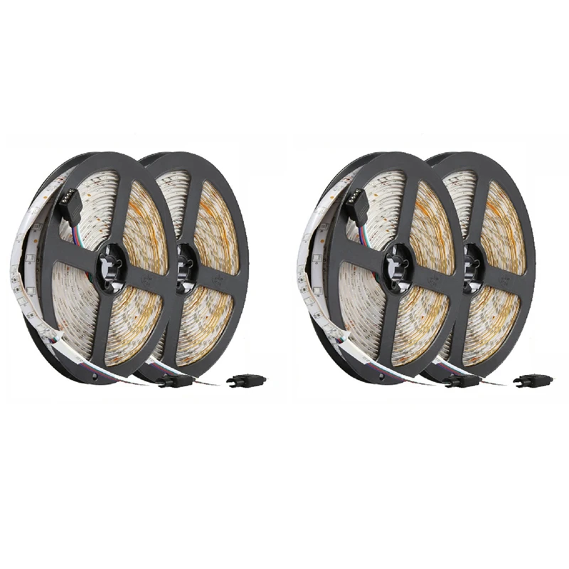 

2X 10M 300Leds 3528 Smd 2X 5M Rgb Led Light Strip + 24 Key Ir Remote Controller Dc12v 60Leds/M Ribbon Tape Us Plug