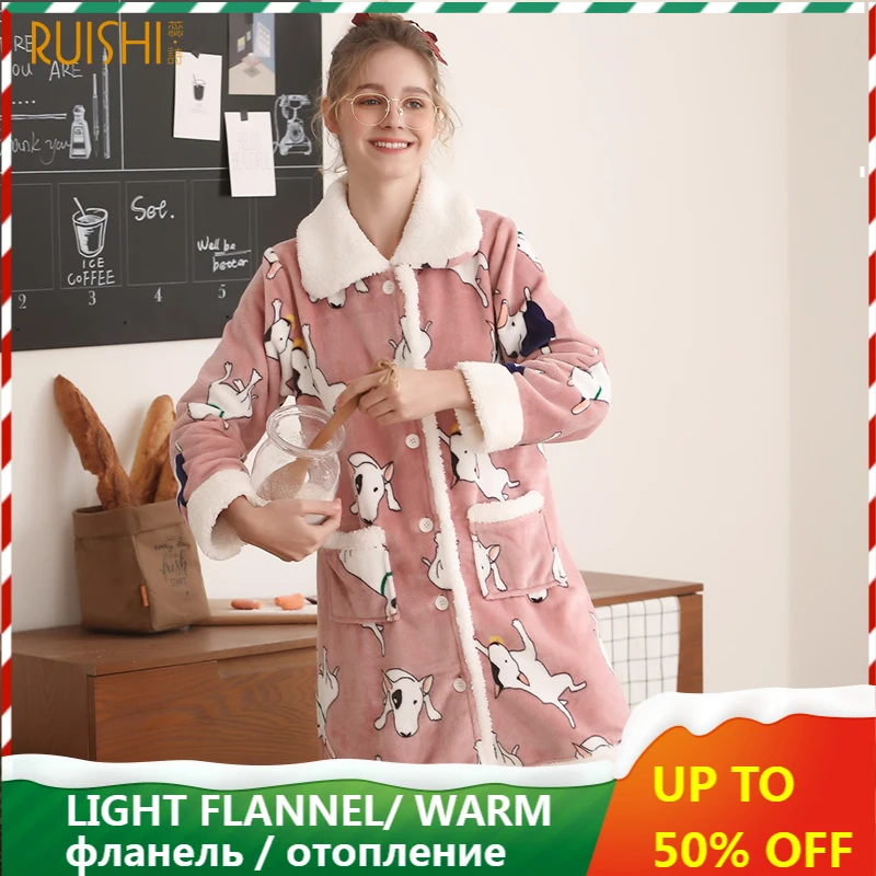 Халат женский зимний J &amp Q милая Пижама цвет в ассортименте 1 шт | Женская одежда