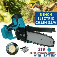 1200w 8 inch 500rmin mini electric chain saw for makita 18v battery rechargeable woodworking pruning one handed saw garden tool