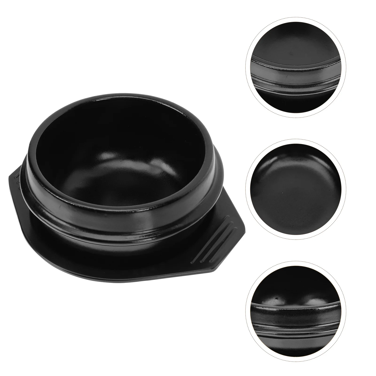 

Pot Bowl Korean Soup Ramen Cooking Ceramicstoneware Stainless Spoon Lid Cookware Steel Stone Clay Stew Dolsot Dishes Kimchi